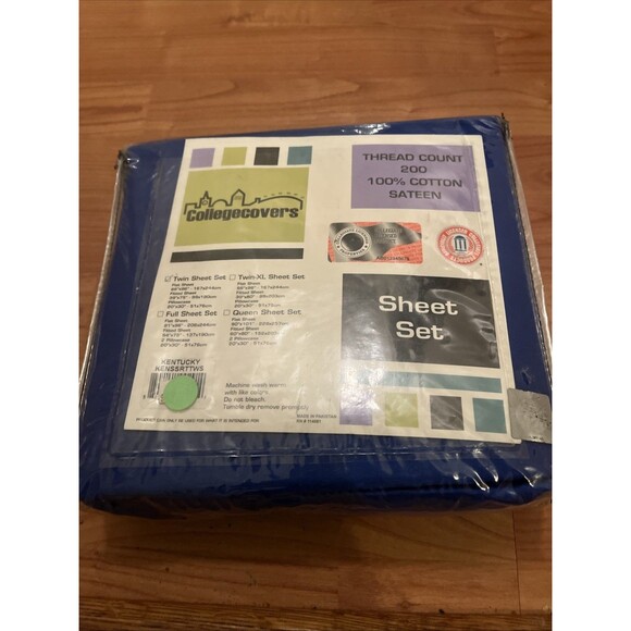 Everything Comfy College Covers Kentucky UK Wildcats 3 Piece Twin Sheet Set - Picture 4 of 11